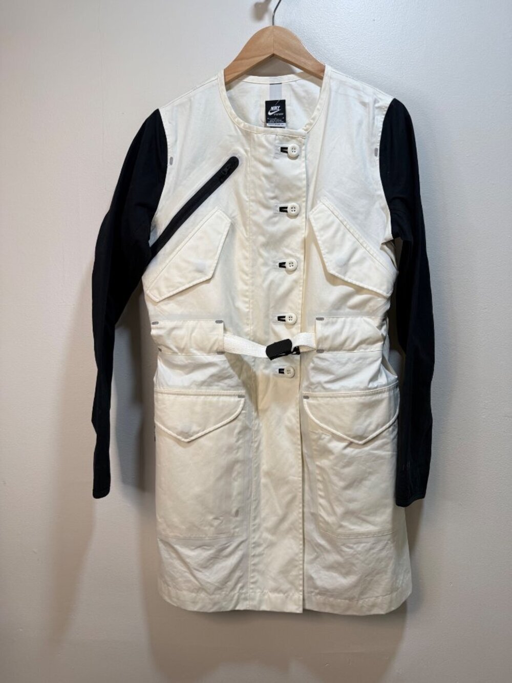 Nike NSW Ventile Utility Belted Jacket Coat Dress Rare Limited Medium